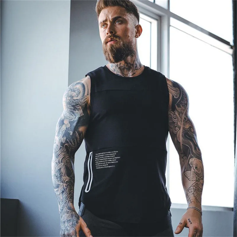 2020 New design Gyms Workout Sleeveless Shirt Tank Top Men Bodybuilding Clothing Fitness Mens Sportwear Muscle Exercise Vests
2020 New design Gyms Workout Sleeveless Shirt Tank Top Men Bodybuilding Clothing Fitness Mens Sportwear Muscle Exercise Vests