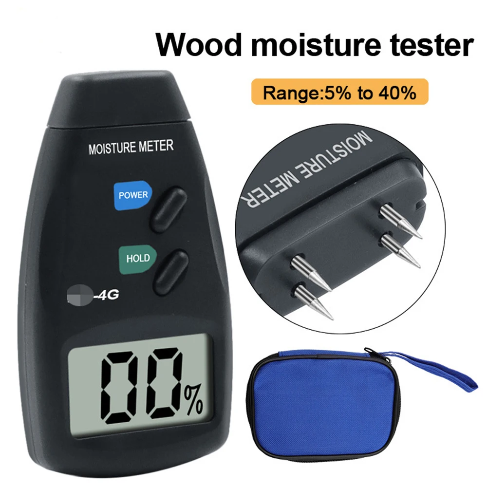 Moisture Meter For Wood Humidity Measuring Device Hygrometer Digital LCD Analyzer Damp Detector Tester Range 5% - 40%
Moisture Meter For Wood Humidity Measuring Device Hygrometer Digital LCD Analyzer Damp Detector Tester Range 5% - 40%