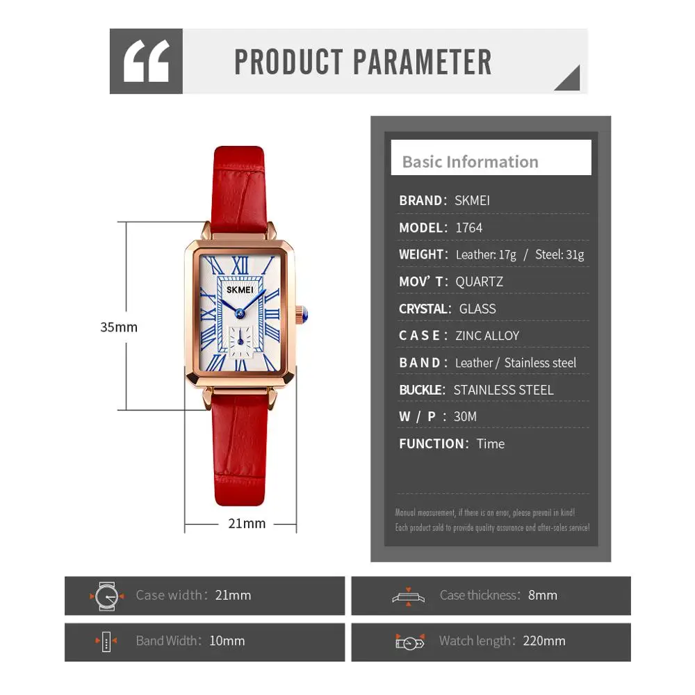 Vintage Quartz Women Watches SKMEI Brand Fashion Textured Dial Ladies Wristwatch Casual Leather Strap Femme Watch Reloj Mujer 
Vintage Quartz Women Watches SKMEI Brand Fashion Textured Dial Ladies Wristwatch Casual Leather Strap Femme Watch Reloj Mujer
