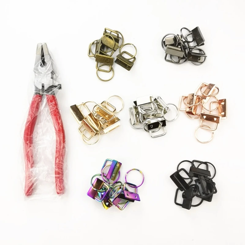 35 Pieces Key Fob Hardware with Split Rings Set Assorted Colors Tail Clips for DIY Wristlet Clamp Lanyard Keychain
35 Pieces Key Fob Hardware with Split Rings Set Assorted Colors Tail Clips for DIY Wristlet Clamp Lanyard Keychain