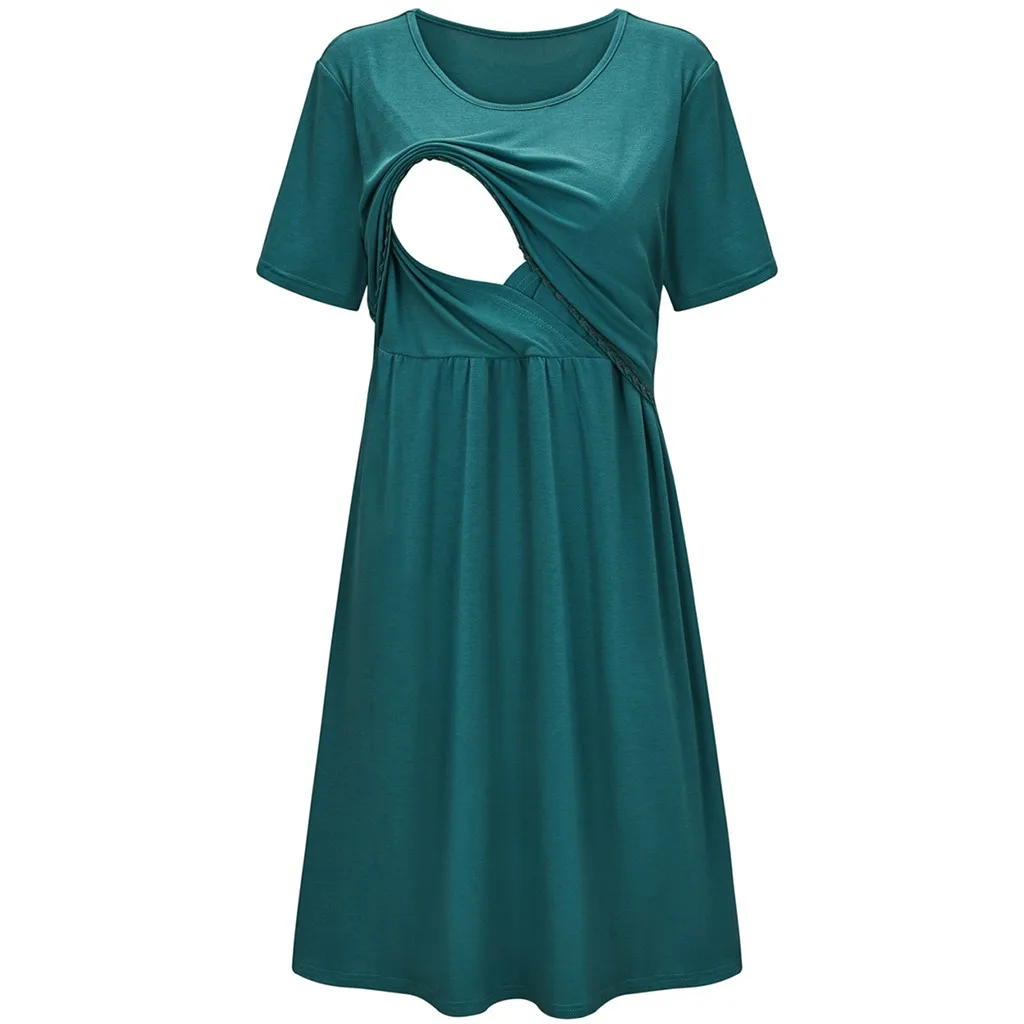 Women Maternity Short Sleeve Floral Print Nursing Dress For Breastfeeding A-line O-neck Dress Pleated Maternity Dress Hot sale
Women Maternity Short Sleeve Floral Print Nursing Dress For Breastfeeding A-line O-neck Dress Pleated Maternity Dress Hot sale