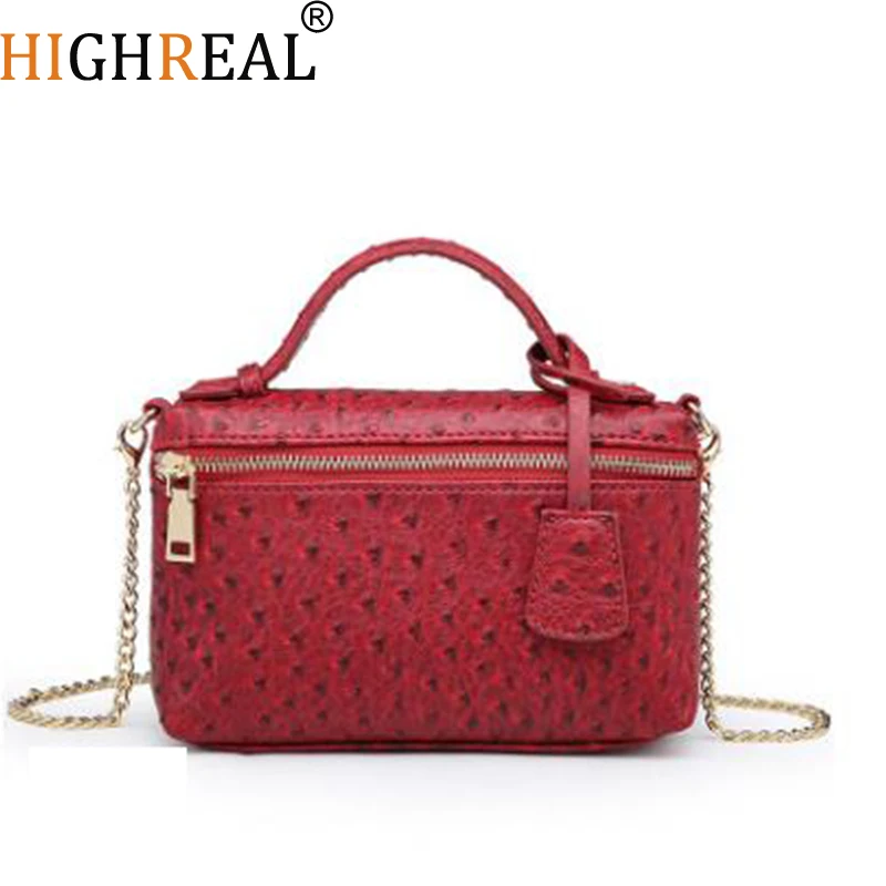 HIGHREAL New Customize Design Trendy Bag Ostrich Pattern Genuine Leather Handbags Female Party Clutch Bag
HIGHREAL New Customize Design Trendy Bag Ostrich Pattern Genuine Leather Handbags Female Party Clutch Bag