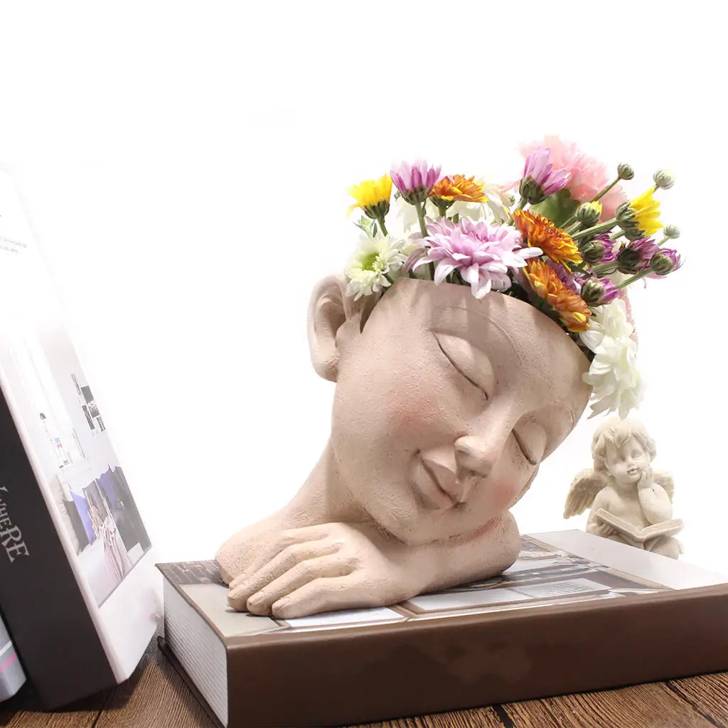 Flower Pot Human Face Character Portrait Ornament Nordic Art Flower Vase Plant Pot for Desk Cactus Bonsai Living Room Decoration
Flower Pot Human Face Character Portrait Ornament Nordic Art Flower Vase Plant Pot for Desk Cactus Bonsai Living Room Decoration