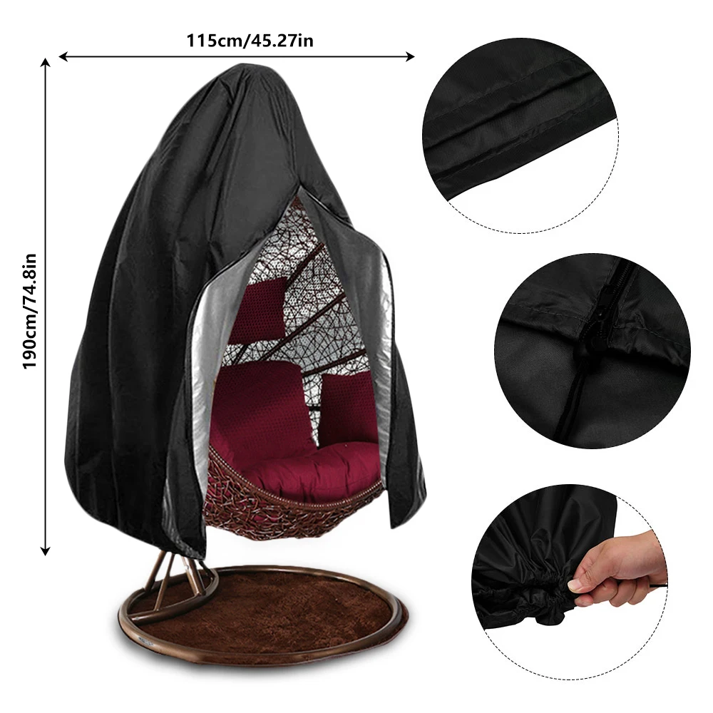 1PC Hanging Swing Egg Chair Dust Cover with Zipper Anti UV Sun Protector Outdoor Garden Patio Waterproof Rattan Seat Furniture
1PC Hanging Swing Egg Chair Dust Cover with Zipper Anti UV Sun Protector Outdoor Garden Patio Waterproof Rattan Seat Furniture
