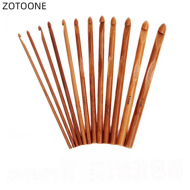 ZOTOONE 12Size/Set Hook Crochet 1-10MM Carbonized Bamboo Needle for Sweater DIY Hand Knitting Tool Set DIY Sewing Accessories D
ZOTOONE 12Size/Set Hook Crochet 1-10MM Carbonized Bamboo Needle for Sweater DIY Hand Knitting Tool Set DIY Sewing Accessories D