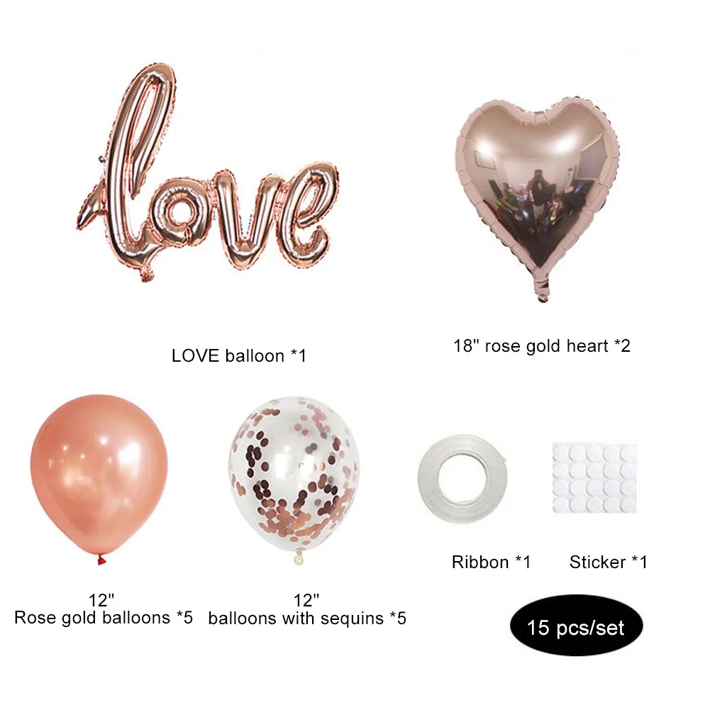 Valentine's Day Love Balloons and Heart Shaped Foil and Latex Balloons Suit for Wedding, Engagement, Proposal, Party
Valentine's Day Love Balloons and Heart Shaped Foil and Latex Balloons Suit for Wedding, Engagement, Proposal, Party