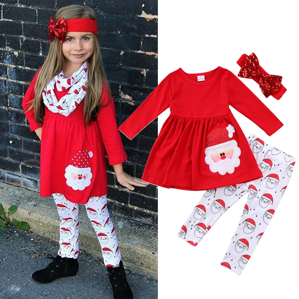 2022 New Infant Child Baby Girl 3Pc Christmas Clothes Sets Santa Claus Dress Pants Headband Christmas Outfit Xmas Set 2-7T
2022 New Infant Child Baby Girl 3Pc Christmas Clothes Sets Santa Claus Dress Pants Headband Christmas Outfit Xmas Set 2-7T