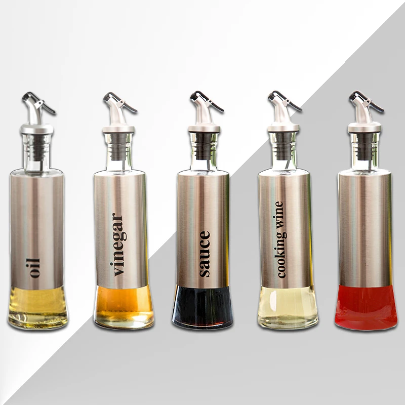 300 мл стеклянная бутылка для кухни, стеклянные бутылки с надписью на корпусе из нержавеющей стали для ресторана, специй 
300 мл стеклянная бутылка для кухни, стеклянные бутылки с надписью на корпусе из нержавеющей стали для ресторана, специй