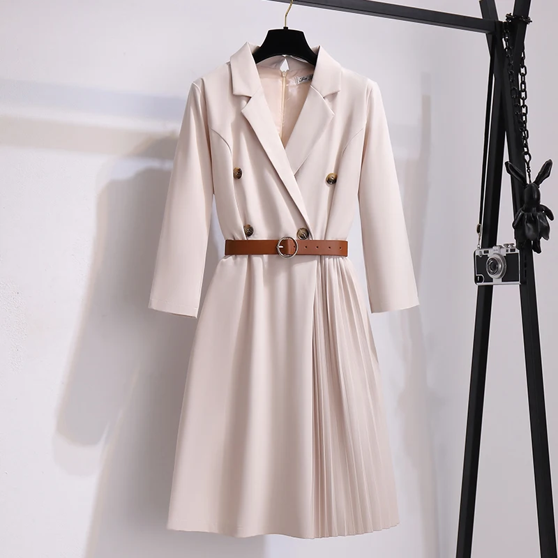 Design Office Lady Coustume Coat Designer Pleated Trench Coat Ensemble Blazer Femme High Quality Work Suits For Ladies
Design Office Lady Coustume Coat Designer Pleated Trench Coat Ensemble Blazer Femme High Quality Work Suits For Ladies