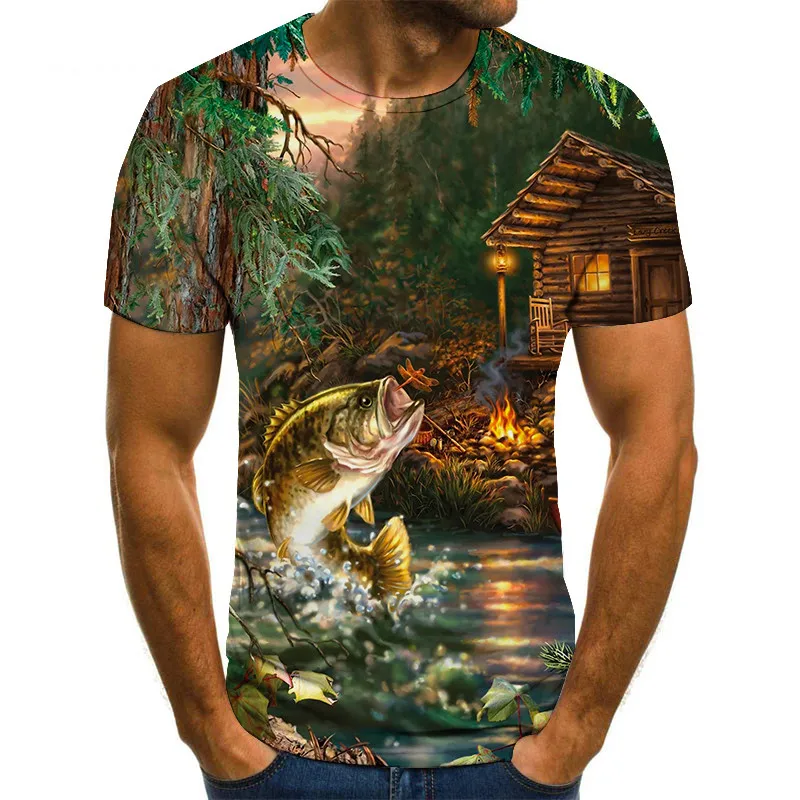 New 2021 Fishing T-Shirt Style Casual Digital Fish 3D Print T-Shirt Men Women Summer Short Sleeve O-Neck Tops&Tees XXS-5XL
New 2021 Fishing T-Shirt Style Casual Digital Fish 3D Print T-Shirt Men Women Summer Short Sleeve O-Neck Tops&Tees XXS-5XL