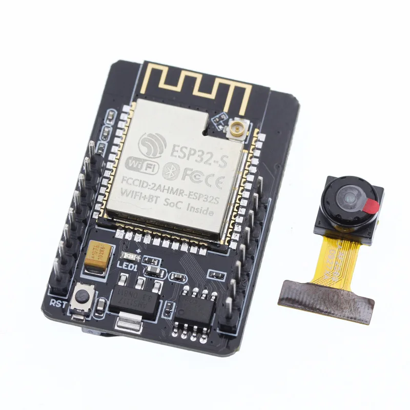 ESP32-CAM WiFi + Bluetooth Module Camera Module Development Board ESP32 with Camera Module OV2640 2MP For Arduino
ESP32-CAM WiFi + Bluetooth Module Camera Module Development Board ESP32 with Camera Module OV2640 2MP For Arduino