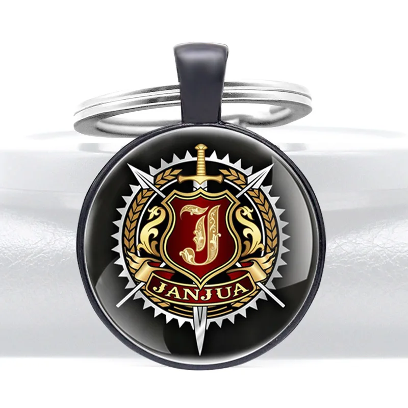 Classic JANJUA Symbol Glass Cabochon Metal Pendant Key Chain Fashion Men Women Decoration Jewelry Gift
Classic JANJUA Symbol Glass Cabochon Metal Pendant Key Chain Fashion Men Women Decoration Jewelry Gift