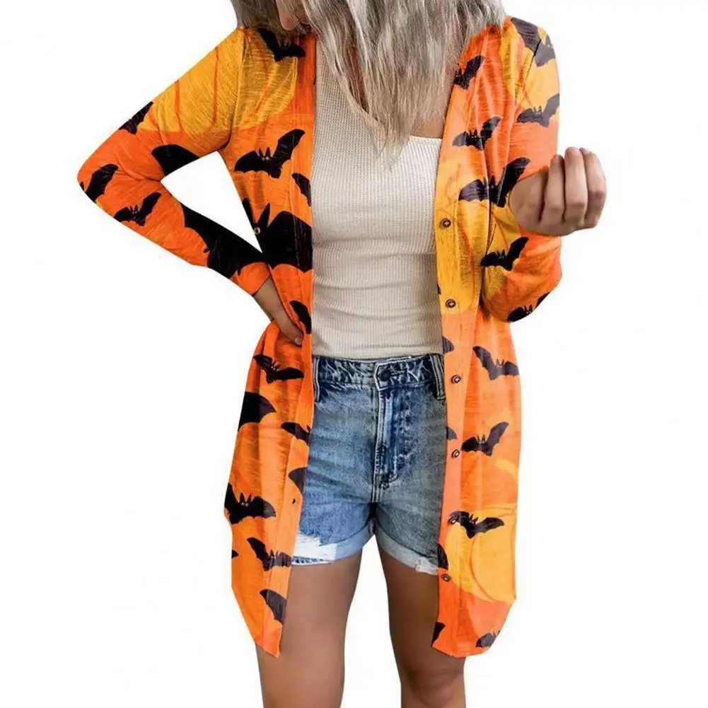 Cardigan Sweater Fashion Autumn Halloween Print Long Sleeve Loose Coat Women Coat Buttons Closure Long Cardigan Coat Outerwear
Cardigan Sweater Fashion Autumn Halloween Print Long Sleeve Loose Coat Women Coat Buttons Closure Long Cardigan Coat Outerwear