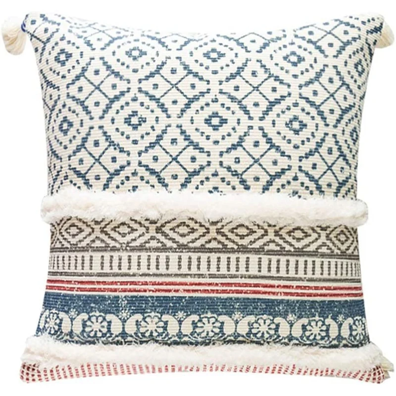 Sofa Pillowcase Modern Style Tassel Pillowcase, Bedroom Car Hotel Accent Decorative Pillow, 18X18 Inches
Sofa Pillowcase Modern Style Tassel Pillowcase, Bedroom Car Hotel Accent Decorative Pillow, 18X18 Inches