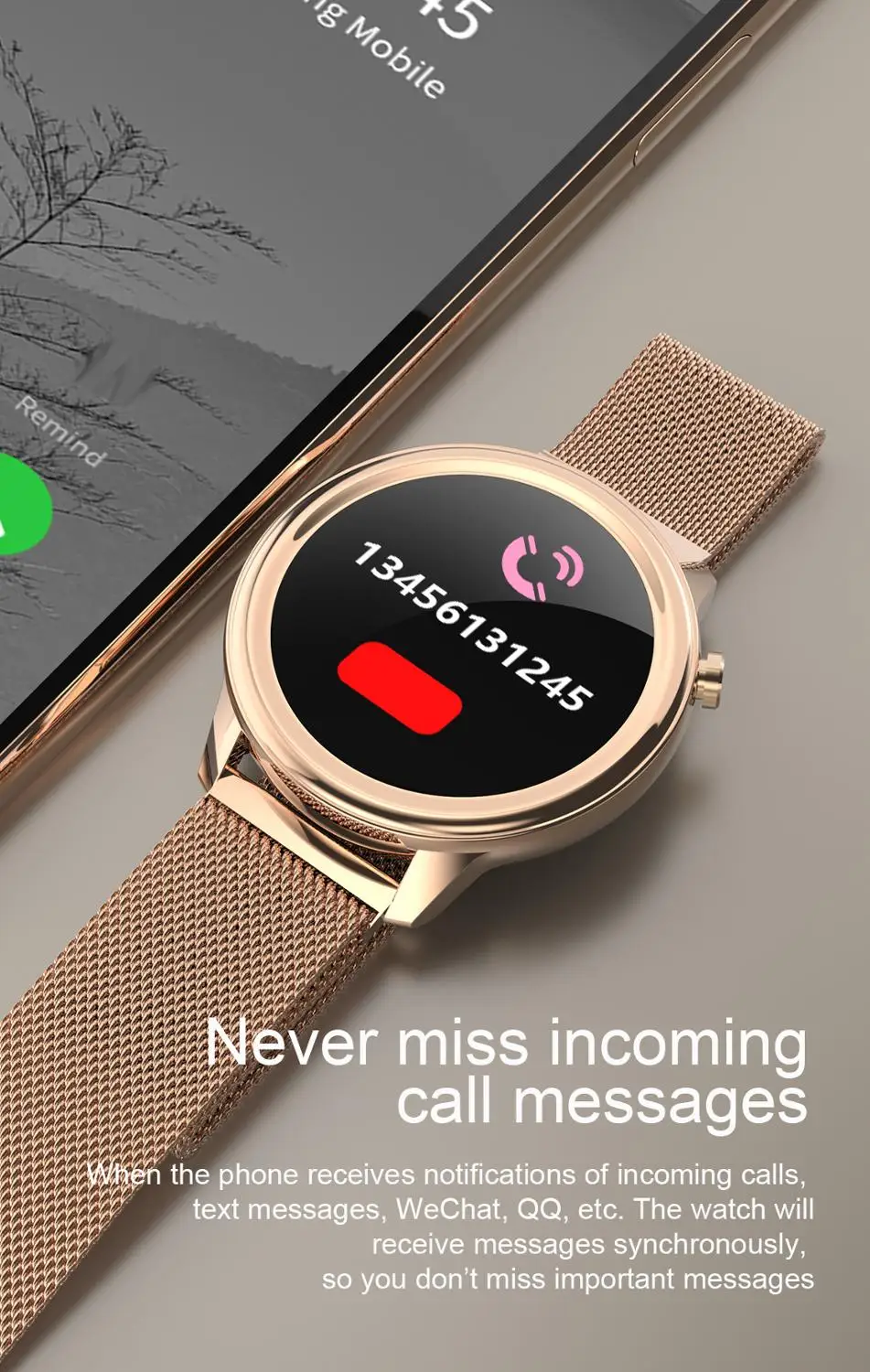 Smart watch 1.3 Inch Full Touch HD screen Female mental cycle IP68 Waterproof Fitness Tracker smartwatch 2021 For Android IOS
Smart watch 1.3 Inch Full Touch HD screen Female mental cycle IP68 Waterproof Fitness Tracker smartwatch 2021 For Android IOS