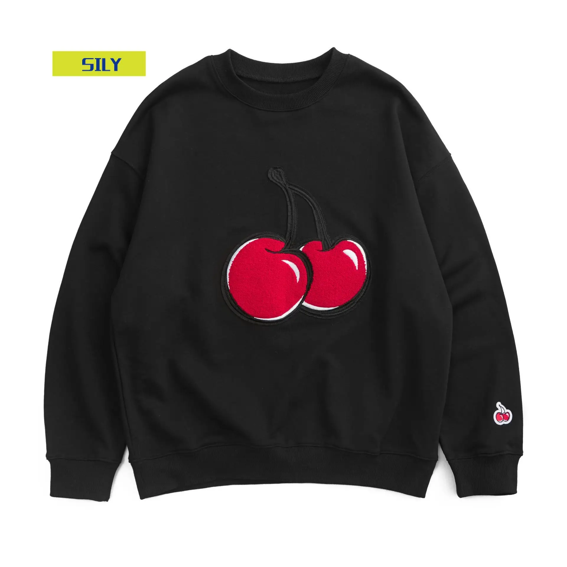 2021 Fashion Brand Cherry Embroidered Sweater round Neck Youth Loose Long Sleeve Jacket
2021 Fashion Brand Cherry Embroidered Sweater round Neck Youth Loose Long Sleeve Jacket