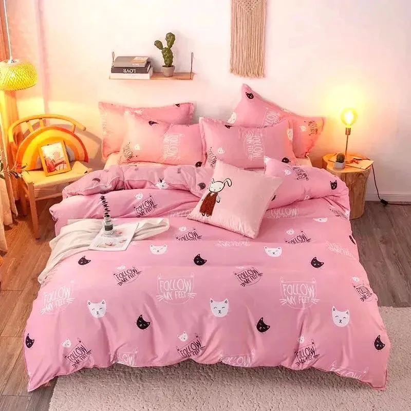 Pink Cat Bedding Sets Adults Kids Comforter Printing Duvet Cover 240x220 Single Double Queen King Quilt Covers Sets Bedclothes
Pink Cat Bedding Sets Adults Kids Comforter Printing Duvet Cover 240x220 Single Double Queen King Quilt Covers Sets Bedclothes