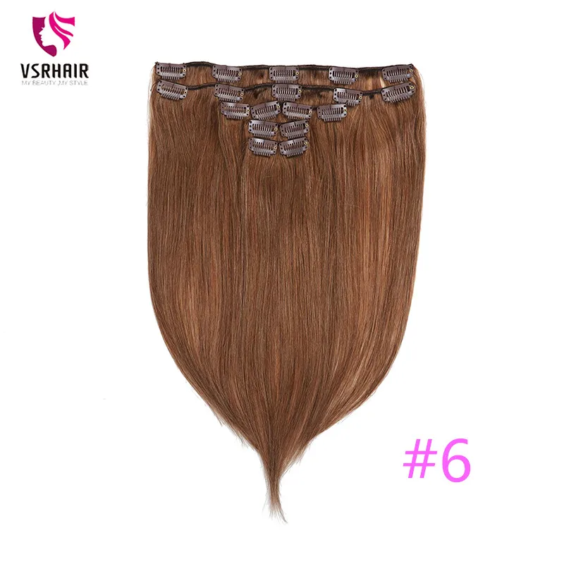 VSR 5pcs 60g 100g 120g Machine Remy Double Drawn Thick ends Clip 40cm 50cm 55cm ClIp-in Human Hair Extensions
VSR 5pcs 60g 100g 120g Machine Remy Double Drawn Thick ends Clip 40cm 50cm 55cm ClIp-in Human Hair Extensions