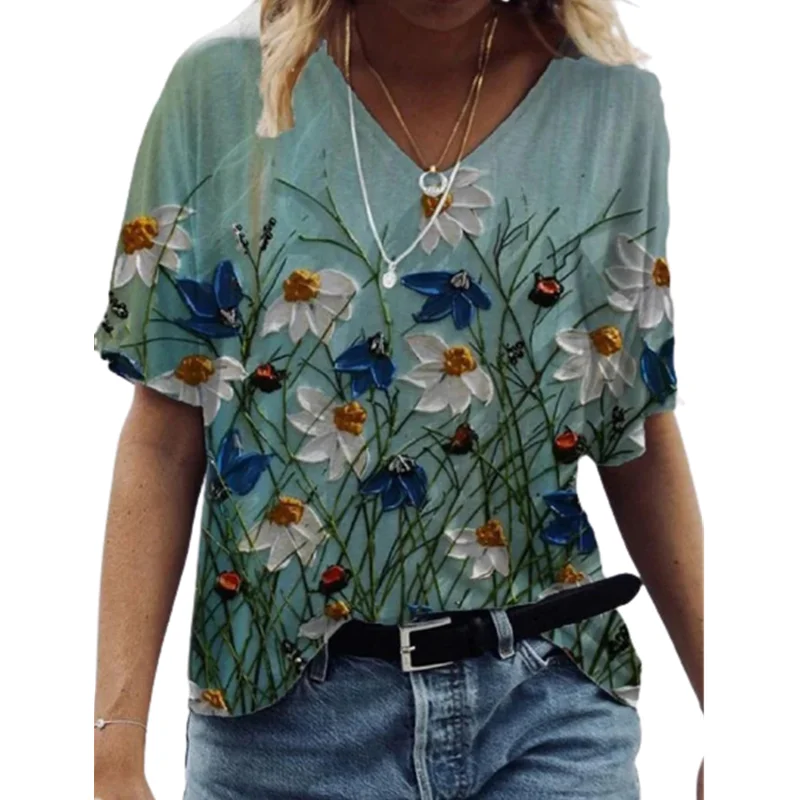New 2021 Summer T Shirts Women 3d Print Abstract T Shirt Street Casual V-neck Short Tees Tops S-5xl Large Size Fashion Clothes
New 2021 Summer T Shirts Women 3d Print Abstract T Shirt Street Casual V-neck Short Tees Tops S-5xl Large Size Fashion Clothes