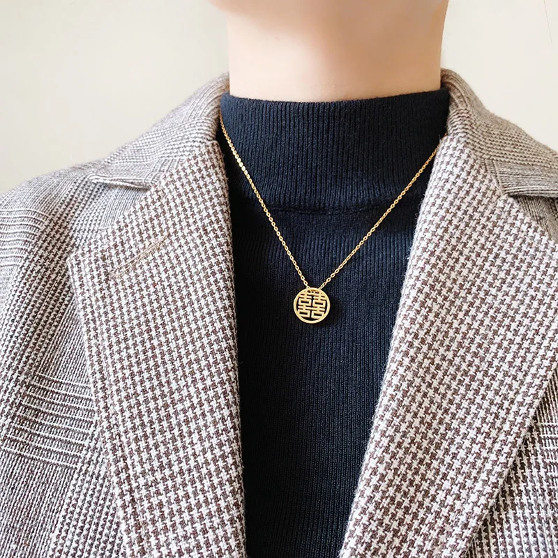 Timeless Wonder Titanium Chinese Character Double Happiness Charm Necklace Women Stainless Steel Jewelry Punk Gothic Retro 5242
Timeless Wonder Titanium Chinese Character Double Happiness Charm Necklace Women Stainless Steel Jewelry Punk Gothic Retro 5242