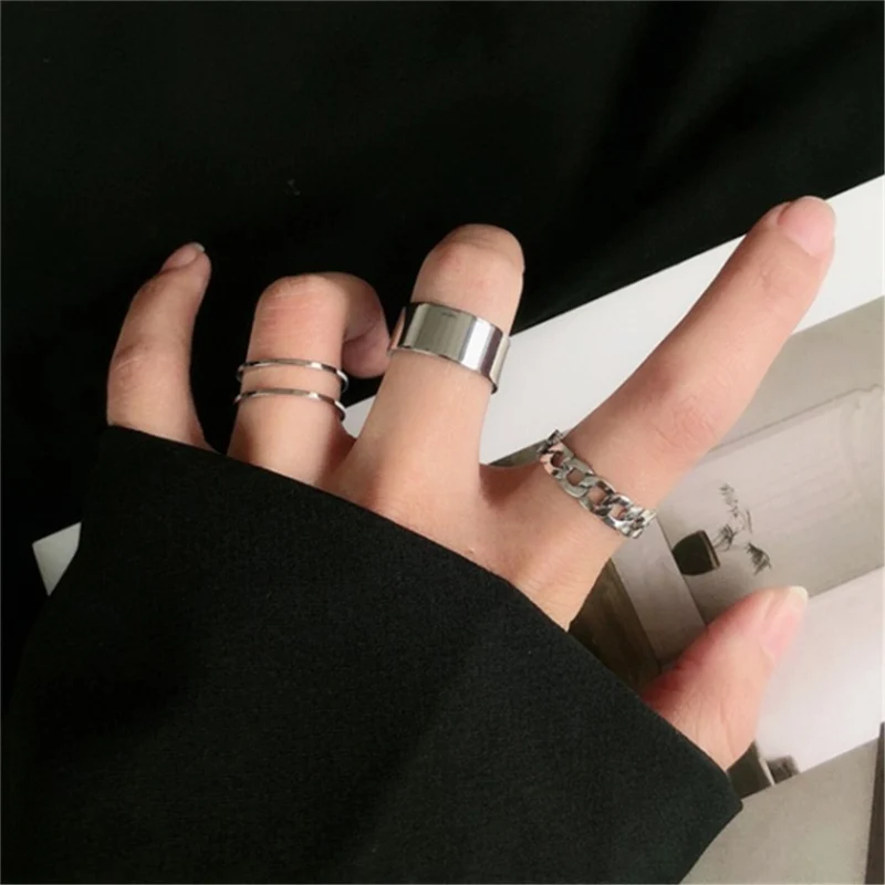 Punk Metal Geometric Round Ring Set Silver Color Open Rings for Women Fashion Finger Accessories Buckle Joint Tail Ring Jewelry
Punk Metal Geometric Round Ring Set Silver Color Open Rings for Women Fashion Finger Accessories Buckle Joint Tail Ring Jewelry