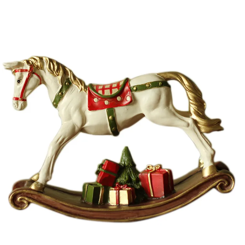 Bedroom Living Room Children's Room Desktop Home Decoration Crafts Christmas Gifts Rocking Horse Figurines Americanp
Bedroom Living Room Children's Room Desktop Home Decoration Crafts Christmas Gifts Rocking Horse Figurines Americanp