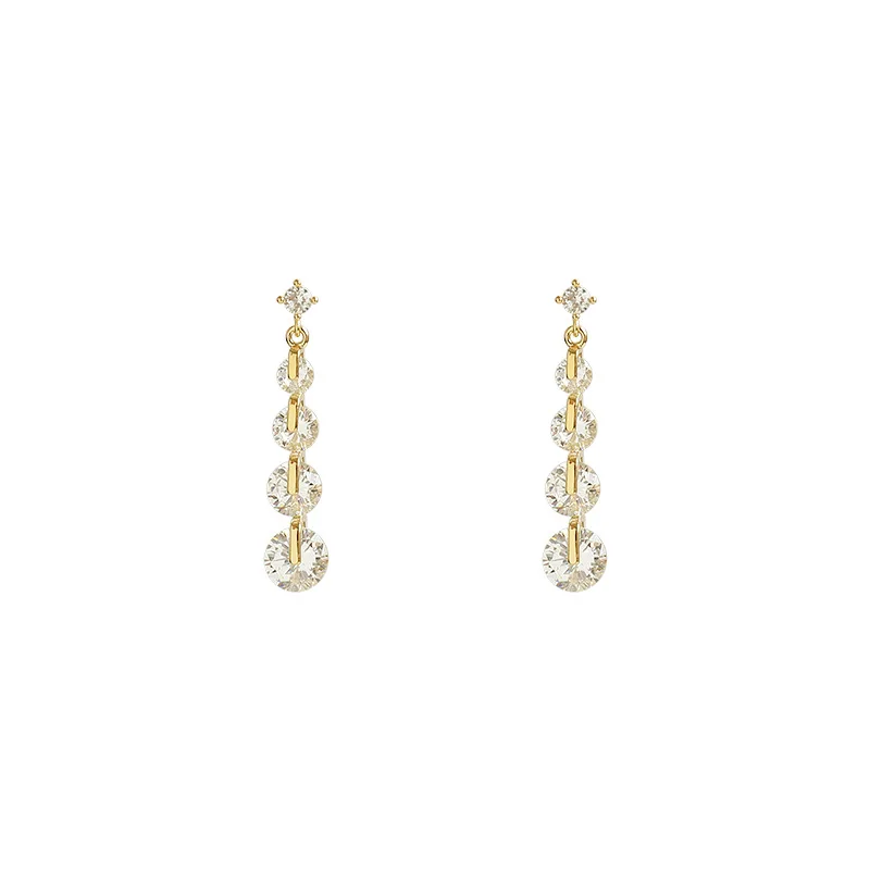 925 Silver Needle Bright Zircon Earrings Female Streamlined Long Tassel Earrings Simple Temperament Korean Earrings
925 Silver Needle Bright Zircon Earrings Female Streamlined Long Tassel Earrings Simple Temperament Korean Earrings