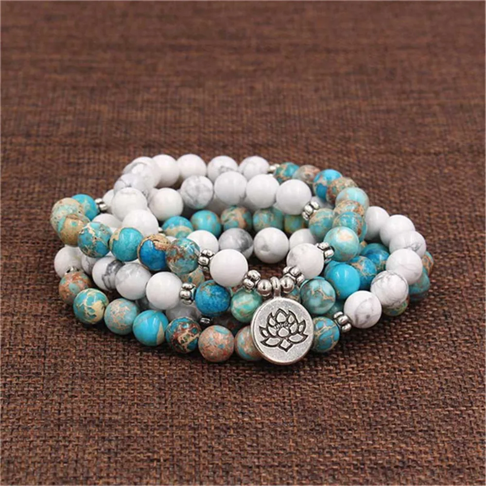Модный 108 Mala Blue Emperor Stone с белым бисер Хаулит Lotus 3D Yoga кулон в виде головы Будды Браслеты или ожерелья оптом
Модный 108 Mala Blue Emperor Stone с белым бисер Хаулит Lotus 3D Yoga кулон в виде головы Будды Браслеты или ожерелья оптом