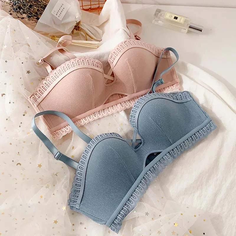Roseheart New For Women Pink Blue Lace Padded Bra Sets Bralette Panties Cut Out Wireless Underwear Sexy Lingerie Set A B
Roseheart New For Women Pink Blue Lace Padded Bra Sets Bralette Panties Cut Out Wireless Underwear Sexy Lingerie Set A B