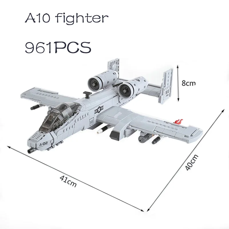 High-Tech MOC Military Series 06022 A10 Fighter Small Particles Puzzle Assembling Toy Building Blocks Boy Children's Day Gift
High-Tech MOC Military Series 06022 A10 Fighter Small Particles Puzzle Assembling Toy Building Blocks Boy Children's Day Gift