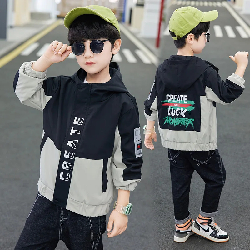 Fashion Kids Boys Jackets Spring Autumn 2021 Teenage Boy Clothing Hooded Letter Print Trench Coats for Children 4 8 12 14 16Yrs
Fashion Kids Boys Jackets Spring Autumn 2021 Teenage Boy Clothing Hooded Letter Print Trench Coats for Children 4 8 12 14 16Yrs