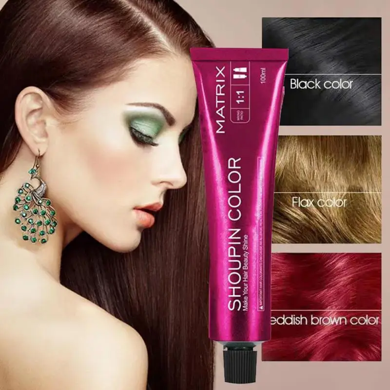 100ml Dye Hair Cream Mild Safe Hair Coloring Shampoo Styling Tool For All Hairs Lasting About 3 Month For Women Cosmetic TSLM1
100ml Dye Hair Cream Mild Safe Hair Coloring Shampoo Styling Tool For All Hairs Lasting About 3 Month For Women Cosmetic TSLM1