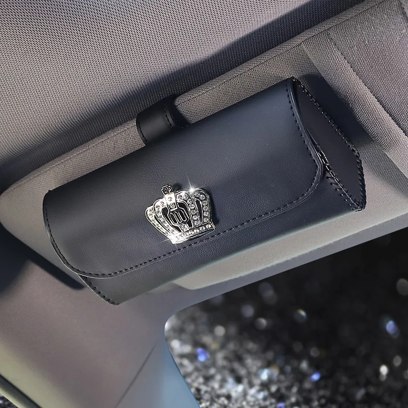 Creative Leather Crown Car Glasses Holder Universal Sunglasses Case Storage Box Bag Sunshade Organizer Auto Interior Accessories
Creative Leather Crown Car Glasses Holder Universal Sunglasses Case Storage Box Bag Sunshade Organizer Auto Interior Accessories