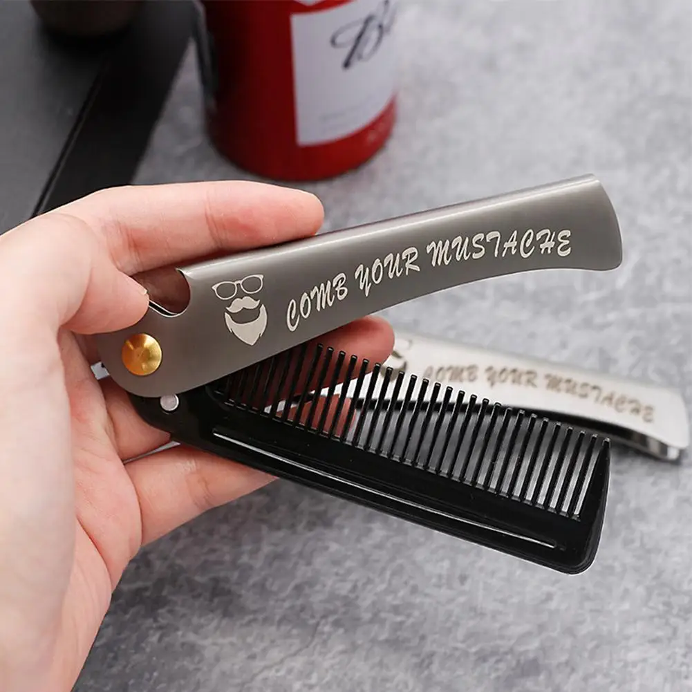 Folding Steel Combs For Men Oil Head Portable Beard Styling Combs Combs Hair Product For Man H0D5
Folding Steel Combs For Men Oil Head Portable Beard Styling Combs Combs Hair Product For Man H0D5