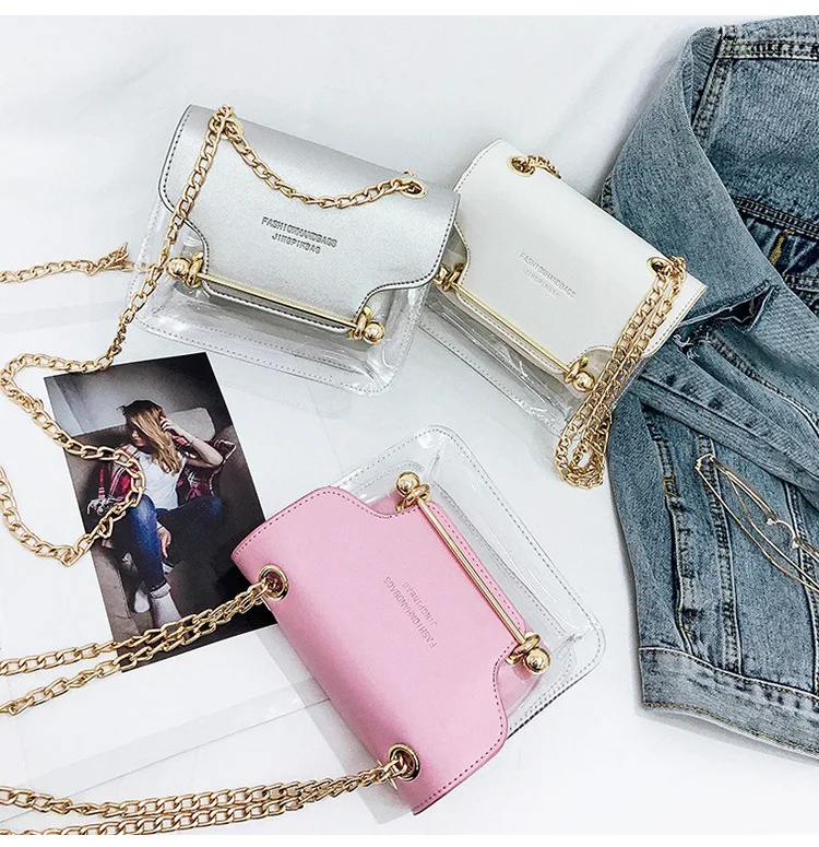 Mini Small Square Pack Women Chain Shoulder Bag Fashion Transparent Jelly Messenger Crossbody Bags Woman Clutch Wallet Handbags
Mini Small Square Pack Women Chain Shoulder Bag Fashion Transparent Jelly Messenger Crossbody Bags Woman Clutch Wallet Handbags