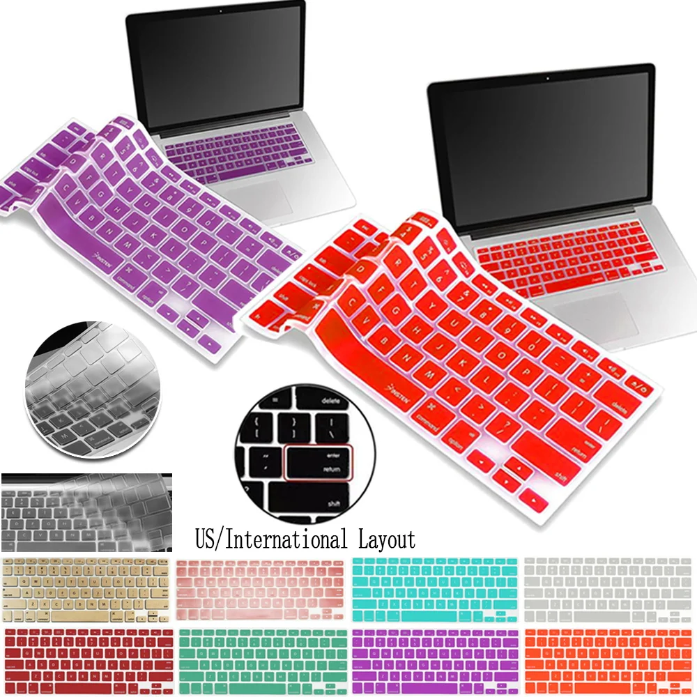 Laptop Keyboard Cover for Macbook Pro 13 Inch A1706 A1989 A2159 Touch Bar/Pro 15" A1707 A1990 Silicone Waterproof Keyboard Cover
Laptop Keyboard Cover for Macbook Pro 13 Inch A1706 A1989 A2159 Touch Bar/Pro 15" A1707 A1990 Silicone Waterproof Keyboard Cover