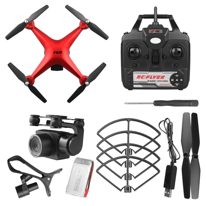 F68 Quadcopter RC Drone Camera 4K Drones Profissionals Dron Kids Toys Hight Hold Mode Camera Long Battery Life Toys For Children
F68 Quadcopter RC Drone Camera 4K Drones Profissionals Dron Kids Toys Hight Hold Mode Camera Long Battery Life Toys For Children