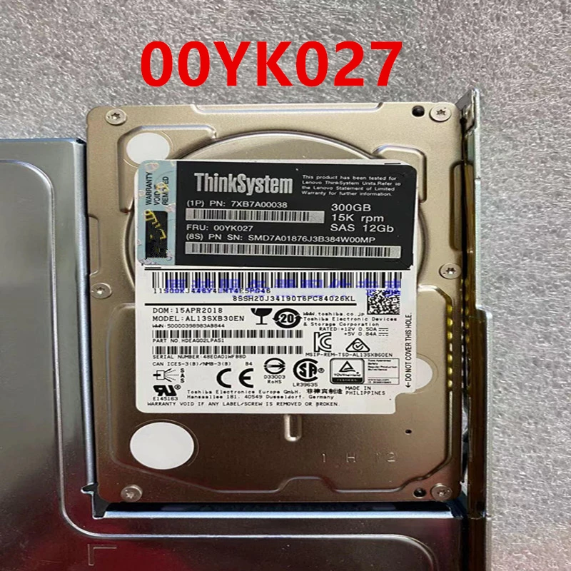 Новый оригинальный HDD для Lenovo SR650 300 ГБ 3,5 "SAS 64 Мб 15000 об/мин для внутреннего HDD для сервера HDD для 7XB7A00038 00YK027
Новый оригинальный HDD для Lenovo SR650 300 ГБ 3,5 "SAS 64 Мб 15000 об/мин для внутреннего HDD для сервера HDD для 7XB7A00038 00YK027