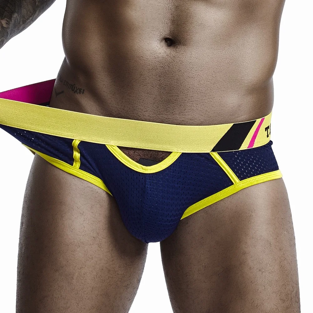 Men's Underwear Tight Breathable Low Waist Briefs Gay Panties Reveal Buttocks Wide Belt Sexy Back open underpants Masculina
Men's Underwear Tight Breathable Low Waist Briefs Gay Panties Reveal Buttocks Wide Belt Sexy Back open underpants Masculina