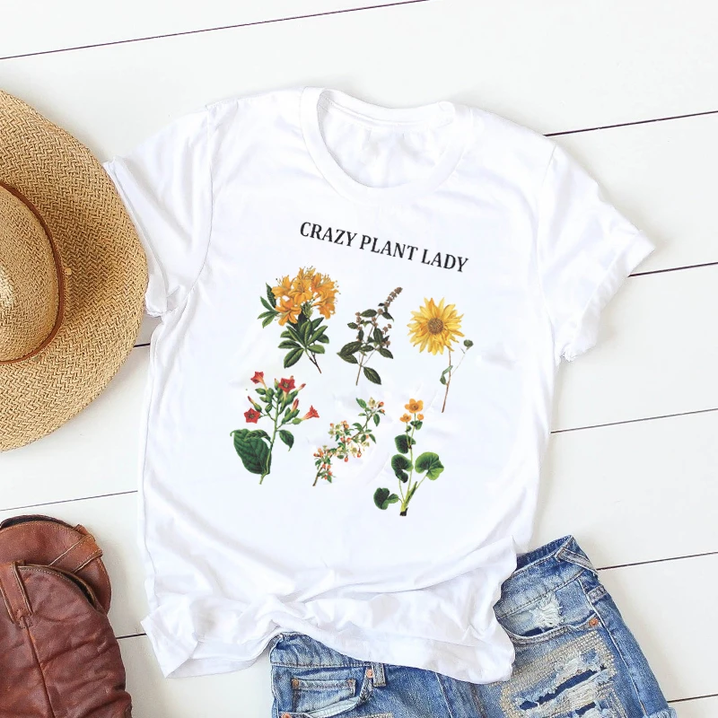 Women Female Tops Clothes Graphic T-shirt Short Sleeve Loose Tee Shirt Women Lady T Shirt Adopt A Plant Printed Tshirt
Women Female Tops Clothes Graphic T-shirt Short Sleeve Loose Tee Shirt Women Lady T Shirt Adopt A Plant Printed Tshirt