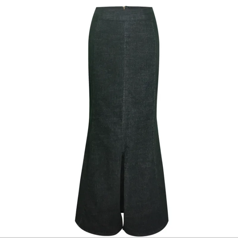 Women High Waist Pencil Bodycon Vintage Denim Long Skirts Mermaid Pleated Skinny Split Slim Fit Wrap Plus Size Sexy Skirt Female
Women High Waist Pencil Bodycon Vintage Denim Long Skirts Mermaid Pleated Skinny Split Slim Fit Wrap Plus Size Sexy Skirt Female