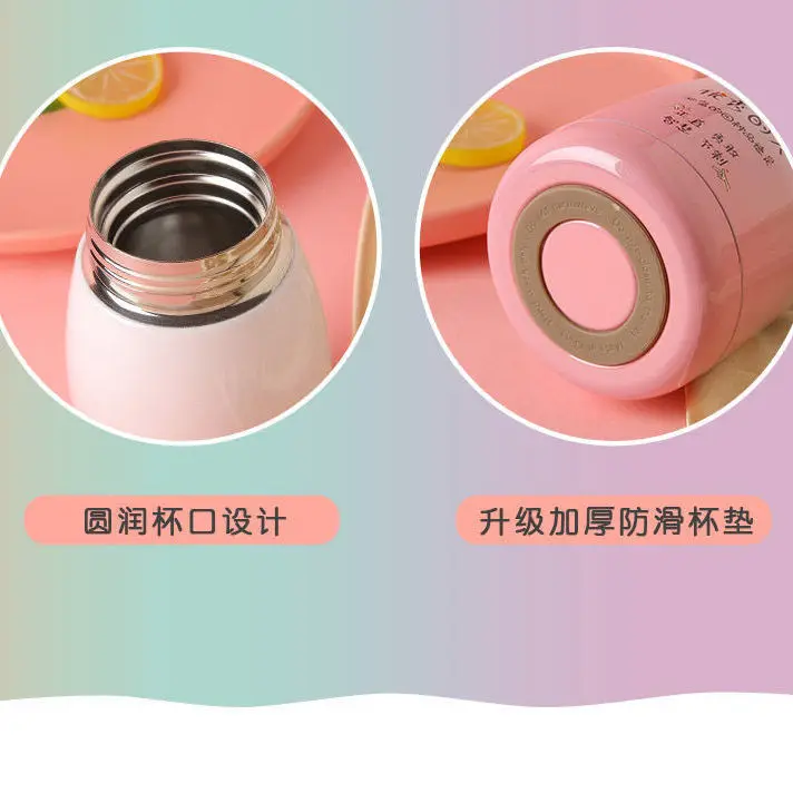Korean version net red stainless steel insulated cup students' small mini portable water cup cute simple handy cup
Korean version net red stainless steel insulated cup students' small mini portable water cup cute simple handy cup