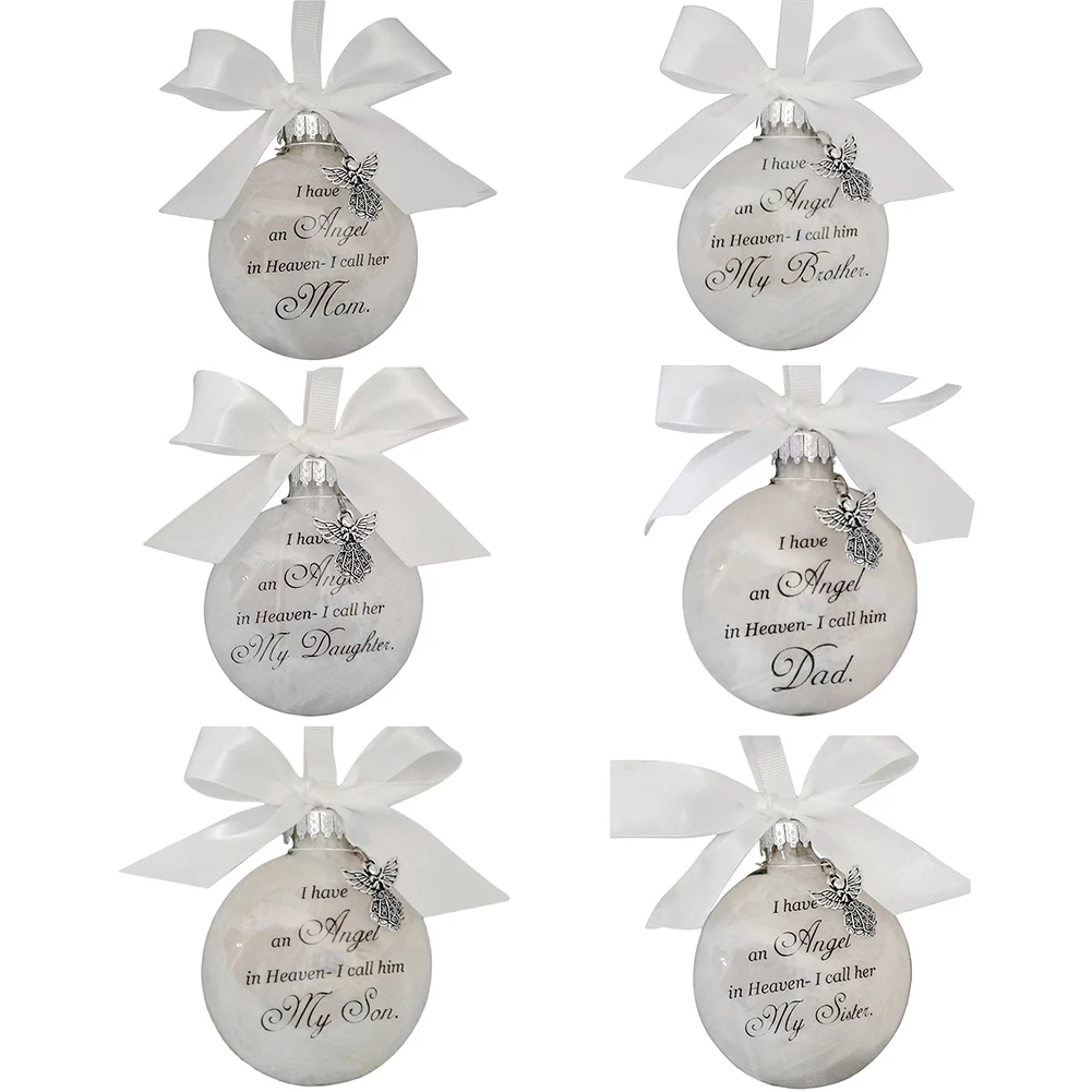 Memorial My Heart in Heaven Christmas Pendant Mom Dad Ball Heaven Mom Dad Son Sister Ball Hanging Decor
Memorial My Heart in Heaven Christmas Pendant Mom Dad Ball Heaven Mom Dad Son Sister Ball Hanging Decor