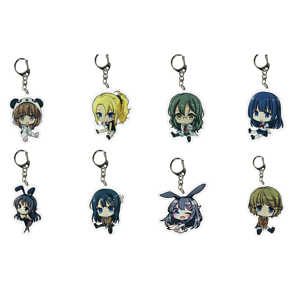 Модные Аниме брелки Seishun Buta Yarou wa Bunny Girl Senpai no Yume wo Minai PuniColle! Цепочка для