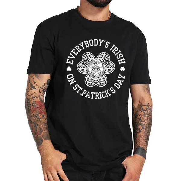 everybodys irish T-Shirt Men 2019 Summer Round Neck T-Shirts Cotton Men's Tshirt Fitness Loose Fit Tee Shirts
everybodys irish T-Shirt Men 2019 Summer Round Neck T-Shirts Cotton Men's Tshirt Fitness Loose Fit Tee Shirts