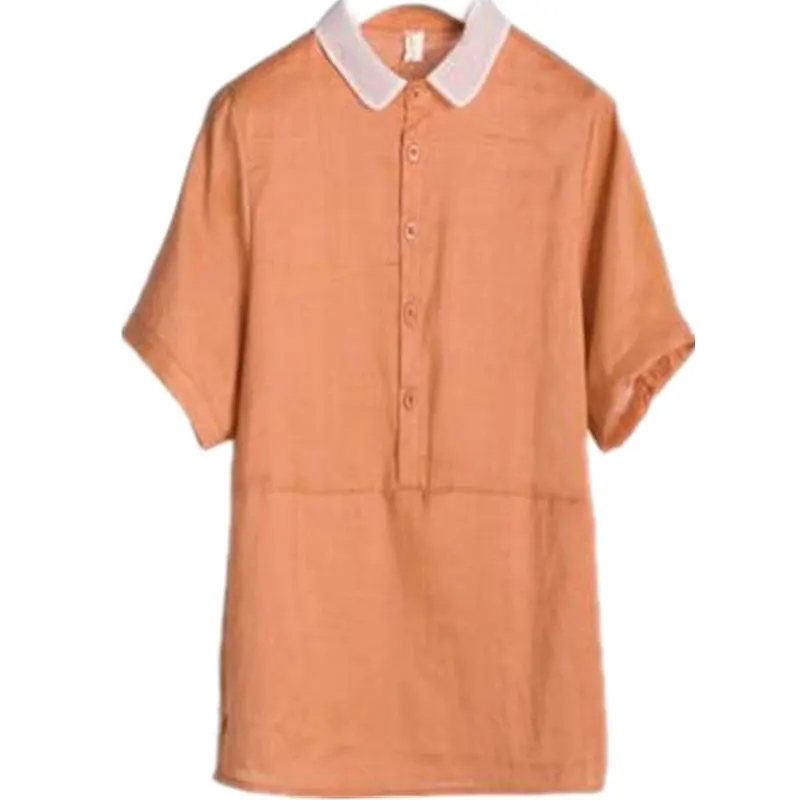 cotton and linen shirt in the summer of 2021 the new literary loose baby linen coat collar shirt big yards
cotton and linen shirt in the summer of 2021 the new literary loose baby linen coat collar shirt big yards