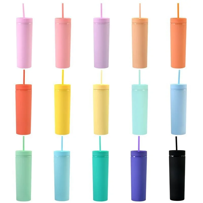 Wholesale 16oz SKINNY Water Bottle TUMBLERS Matte Pastel Colored Acrylic Tumblers With Lids Plastic Tumblers Car DIY Gifts
Wholesale 16oz SKINNY Water Bottle TUMBLERS Matte Pastel Colored Acrylic Tumblers With Lids Plastic Tumblers Car DIY Gifts