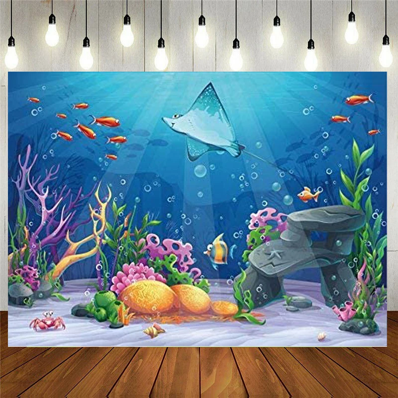 Summer Cartoon Underwater World Coral Reef Backdrop Fantasy Ocean Photography Background Torpical Fishes Child Birthday Party
Summer Cartoon Underwater World Coral Reef Backdrop Fantasy Ocean Photography Background Torpical Fishes Child Birthday Party