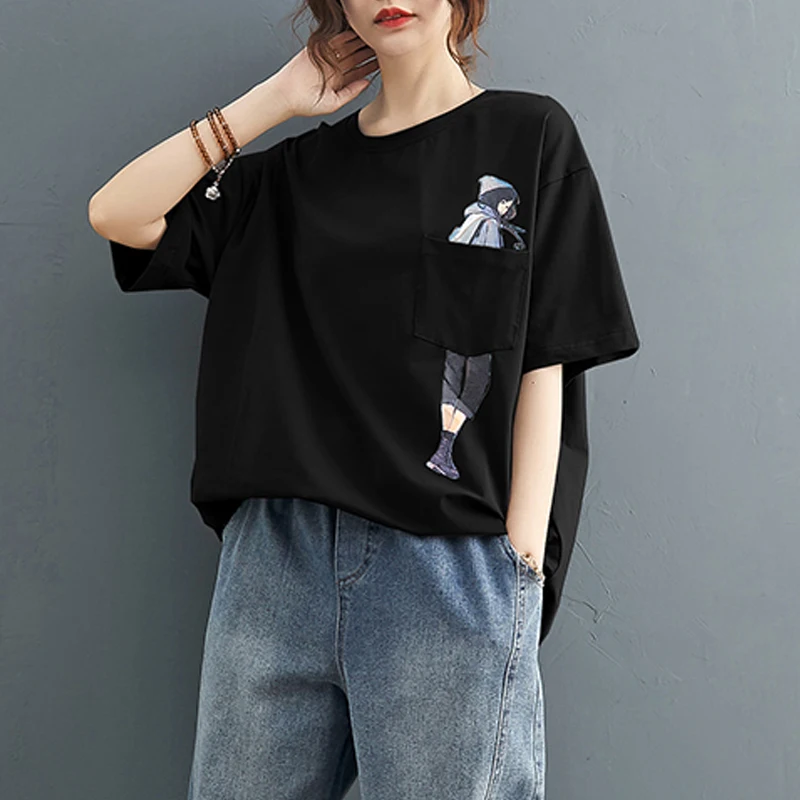 Masss Wasss 2021 European Style New Women Cartoon Printed Short Sleeve Tees Ladies O-Neck Casual T-shirt Girls Cotton Grey Tops
Masss Wasss 2021 European Style New Women Cartoon Printed Short Sleeve Tees Ladies O-Neck Casual T-shirt Girls Cotton Grey Tops