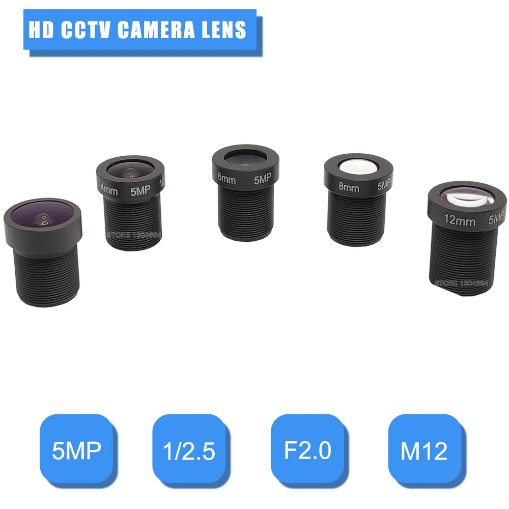 HD 5MP 2.8/3.6/6/8/12mm CCTV Lens 1/2. 5" F2.0M12 MTV Mount For Indoor/Outdoor Security Video Surveillance IP/AHD/CVI/TVI Camera
HD 5MP 2.8/3.6/6/8/12mm CCTV Lens 1/2. 5" F2.0M12 MTV Mount For Indoor/Outdoor Security Video Surveillance IP/AHD/CVI/TVI Camera
